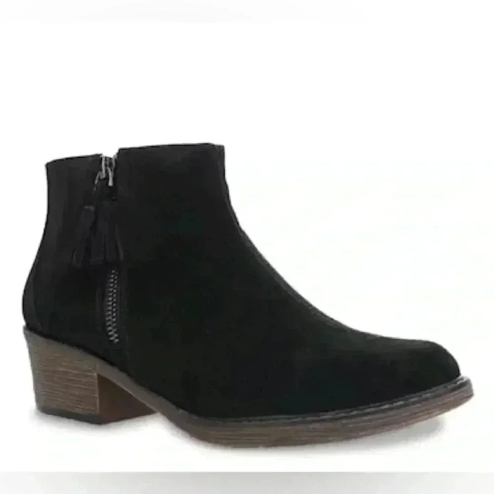 Propet | Rebel Bootie, Black Suede, Size 10 W(D)